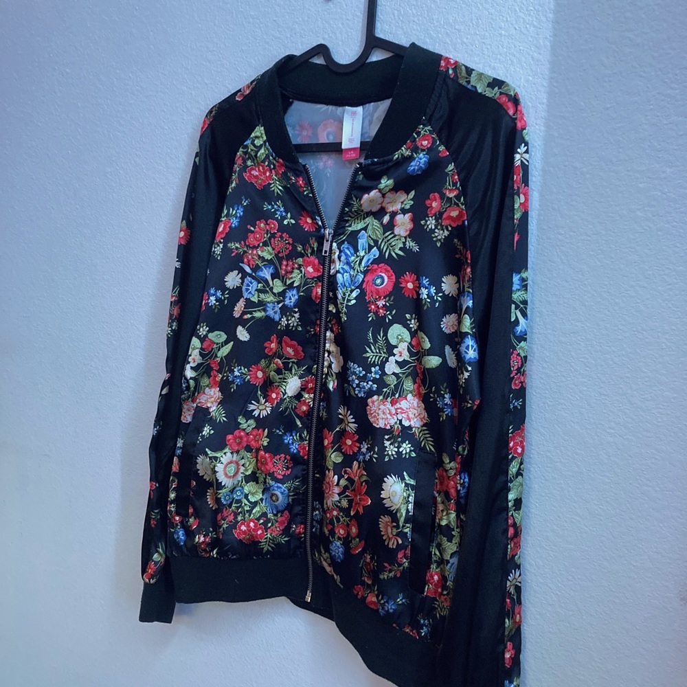 Floral Print Jogger Jacket